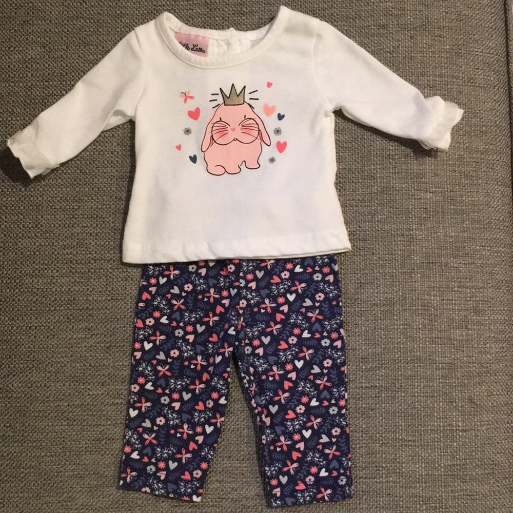 ♦️5/$15♦️Adorable Pink Bunny Outfit - NEVER WORN